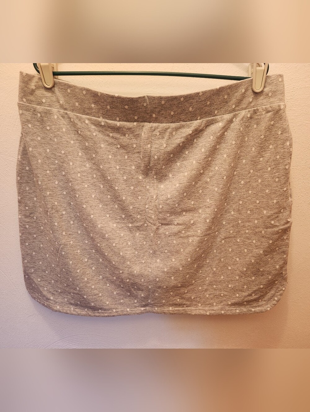 Croft & Barrow Gray Polka Dot Skort Size XL - Picture 2 of 7